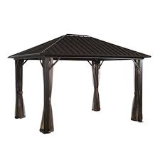 Gazebo Steel Roof with Mosquito Netting