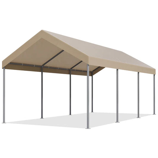 10 Ft. W x 20 Ft. D Heavy Duty Carport